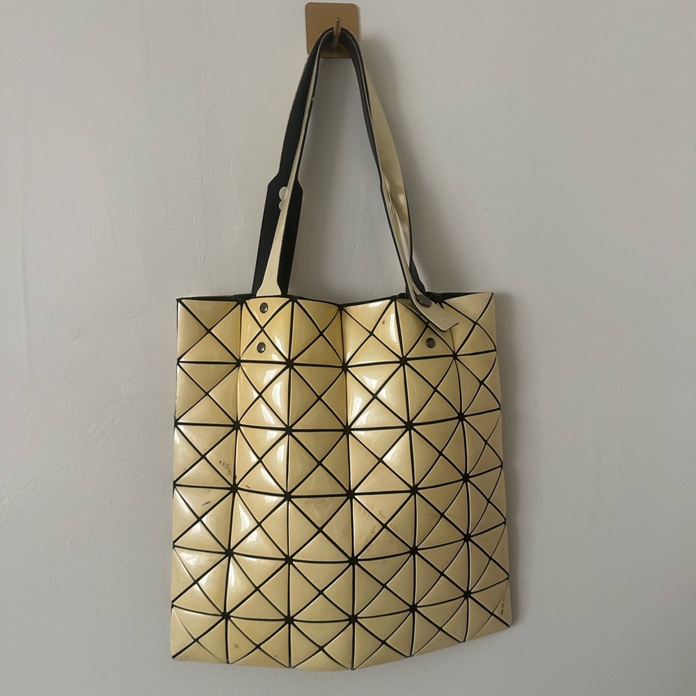 Cream Issey Miyake Bao Bao Tote bag